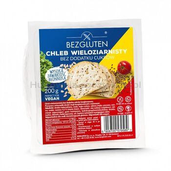 Chleb wieloziarnisty bez dodatku cukrów 200g