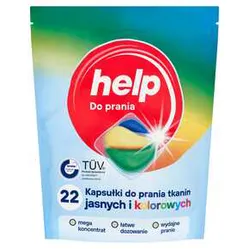 Kapsułki Do Prania Help Tkaniny Jasne I Kolor 22*18 G Mw Dobry Wybor