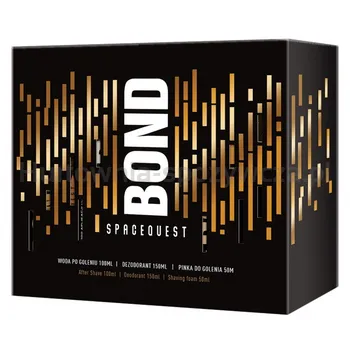 Zestaw kosmetyków do pielęgnacji męskiej skóry Bond Spacequest 3 elementowy woda po goleniu 100ml + dezodorant 150ml + pianka do golenia 50ml