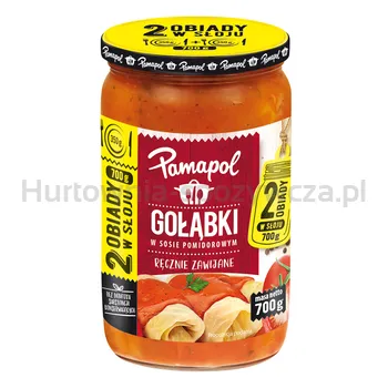 Pamapol Gołąbki W Sosie Pomidorowym Ręcznie Zawijane 700G - Dwa Obiady W Słoju