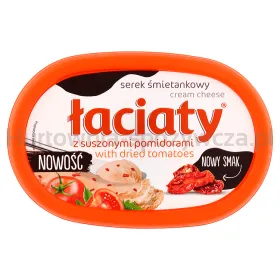 Łaciaty Serek Śmietankowy Z SuSzamponymi Pomidorami 135G Kubek