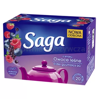 Saga Herbata o smaku owoce leśne 20 tb 34 g