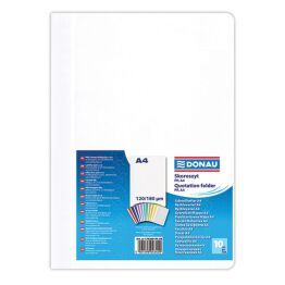 Donau Skoroszyt PP, A4, standard, 120/180mikr., biały 