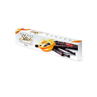 Carletti Czekoladowe Paluszki Pomrańczowe 75G
