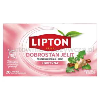 Lipton Herbata Ziołowa Dobrostan Jelit 20 Torebek