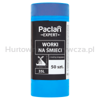 Paclan Expert Worki Na Śmieci Z Taśmą 35L 50 Szt.