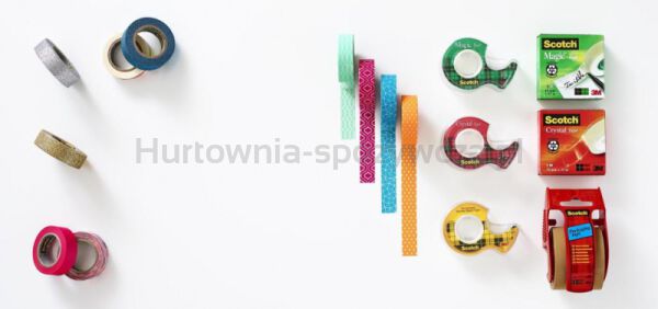 Taśma biurowa SCOTCH® Magic™ (890; 8-1975), matowa, z dyspenserem, 19mm, 7, 5m - 7
