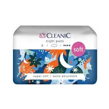 Cleanic Podpaski Higieniczne Night Pads Soft 8 Szt.