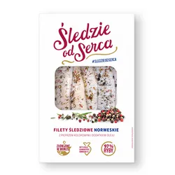 Śledzie Od Serca Filety Śledziowe Norweskie Z Pieprzem Kolorowym Z Dodatkiem Oleju 200 G
