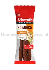 Olewnik Kabanosy z wieprzowiną i kurczakiem z chrupiącymi pestkami dyni 70 g