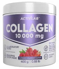Activlab Collagen 10 000 Mg Smak Malina - Truskawka (Słój 400 G) Suplement Diety.