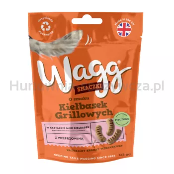 Wagg Smaczki, O smaku Kiełbasek Grillowych, przekąski dla psów, 125 g