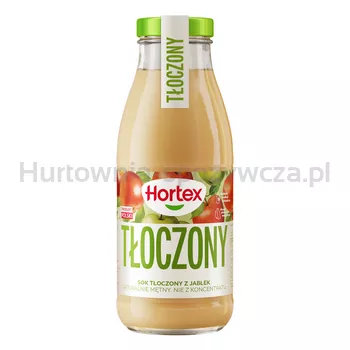 Hortex Sok tłoczony z jabłek, naturalnie mętny, nie z koncentratu butelka szklanka 250ml
