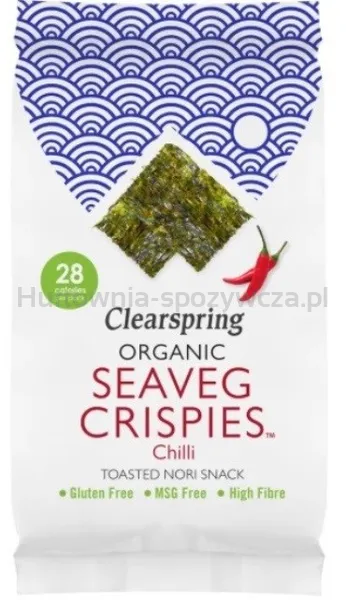 Chipsy Z Alg Morskich O Smaku Chili Seaveg Bezgl. Bio 4 G