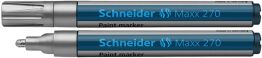 Schneider Marker olejowy Maxx 270, okrągły, 1-3mm, srebrny 