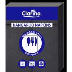Clarina Serwetki Kangurki 38X32 50Szt Czarne 