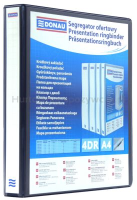 Donau Segregator ofertowy PP, A4/4RD/30, czarny 