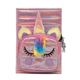 Pamiętnik Unicorn z kieszonką różowy Toysinn