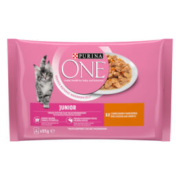 Purina One Junior Kurczak (4X85G)