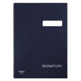 Teczka do podpisu DONAU, karton/PP, A4, 450gsm, 20-przegr., granatowa