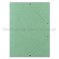 Donau Teczka z gumką preszpan, A4, 390gsm, 3-skrz., zielona 