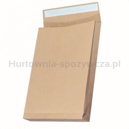 Koperty RBD z taśmą silikonową Office Products, HK, B4, 250x353x38mm, 130gsm, 25szt., brązowe 