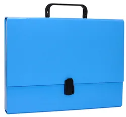 Office Products Teczka-Pudełko Pp, A4/5Cm, Z Rączką I Zamkiem, Niebieska 