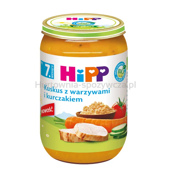 Hipp Bio Od Pokoleń, Kuskus Z Warzywami I Kurczakiem, Po 7. M-Cu, 220 G