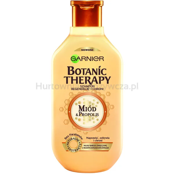 Garnier Botanic Therapy Szampon Do Włosów Bardzo Zniszczonych Miód  Propolis Z Rozdwajającymi Się Końcówkami 400 Ml