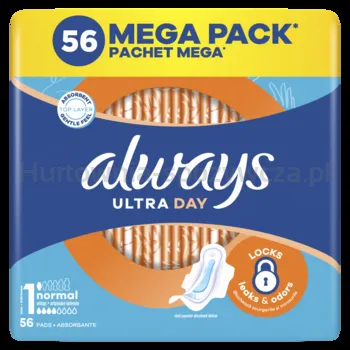 Always Ultra Day Normal Podpaski Ze Skrzydełkami 56 Szt.