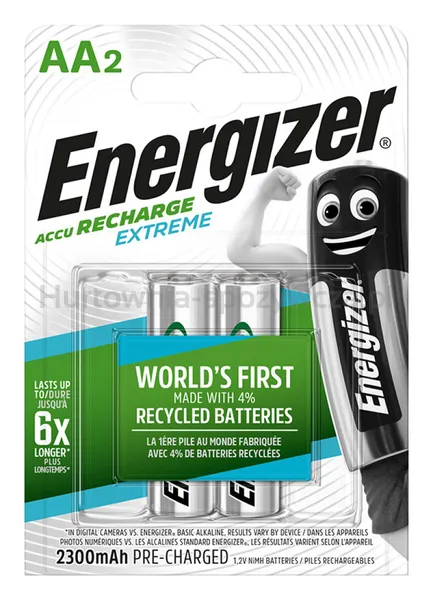 Akumulator Energizer Extreme, Aa, Hr6, 1,2V, 2300Mah, 2Szt.