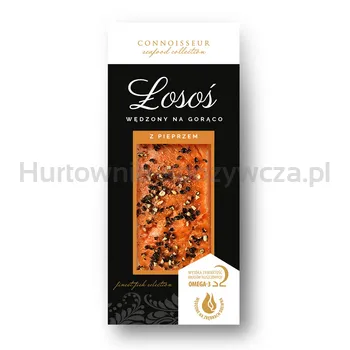 Connoisseur Łosoś Wędzony Na Gorąco Z Pieprzem 125 G