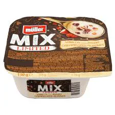 Muller Jogurt Mix Vanilla Yoghurt  Caramelized Almonds 130g