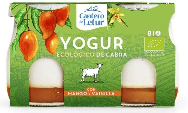 Jogurt kozi z mango i wanilią BIO 2x125 g