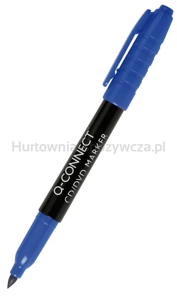 q-Connect Marker do płyt CD/DVD 1mm (linia), niebieski 