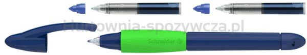 Pióro kulkowe SCHNEIDER Base Ball + 2 cartridge 852, blister, mix kolorów - 2
