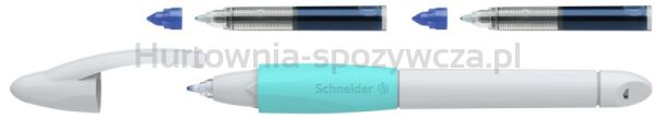 Pióro kulkowe SCHNEIDER Base Ball + 2 cartridge 852, blister, mix kolorów - 6