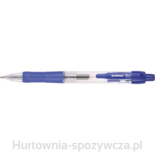 Długopis Automatyczny Żelowy Donau Z Wodoodpornym Tuszem 0,5Mm, Niebieski