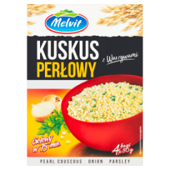Melvit Kuskus Perłowy Z Warzywami 4X80G