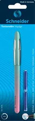 Schneider Pióro kulkowe Voyage + 2 naboje, mix kolorów, blister 