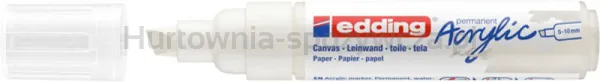 Edding Marker akrylowy e-5000 5-10 mm, matowa biel 