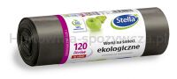 Worki na śmieci STELLA, ekologiczne, 120 l, 10 szt., czarny