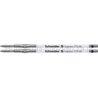 Wkład do długopisu SCHNEIDER 775, M, 2szt., blister, czarny - 2