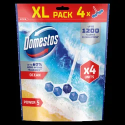 Domestos Kostka toaletowa Power 5 Ocean 4x50g