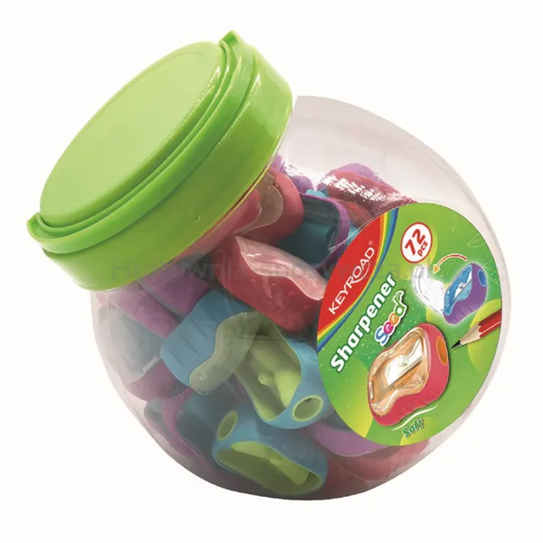 Keyroad Temperówka Plastikowa Seed, Pojedyncza, Tuba, Mix Kolorów 