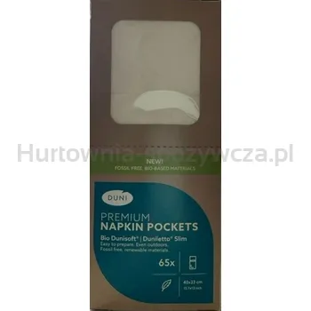 Duni Serwetka Bio Dunisoft 40 x 33 cm Biały 65 szt.