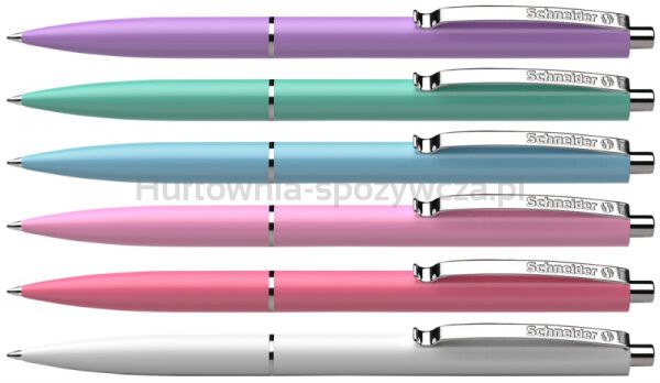 Długopis automatyczny SCHNEIDER K15, M, 1 szt., mix kolorów pastelowych