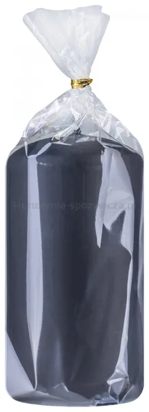 Świeca słupek DONAU HOME Standard Lakier, 60x115mm, czarny metaliczny mat