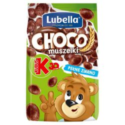 Lubella Mlekołaki Choco Muszelki Zbożowe Muszelki O Smaku Czekoladowym 250 G