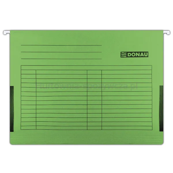 Donau Teczka Zawieszkowa Z Boczkami, A4, 230Gsm, Zielona